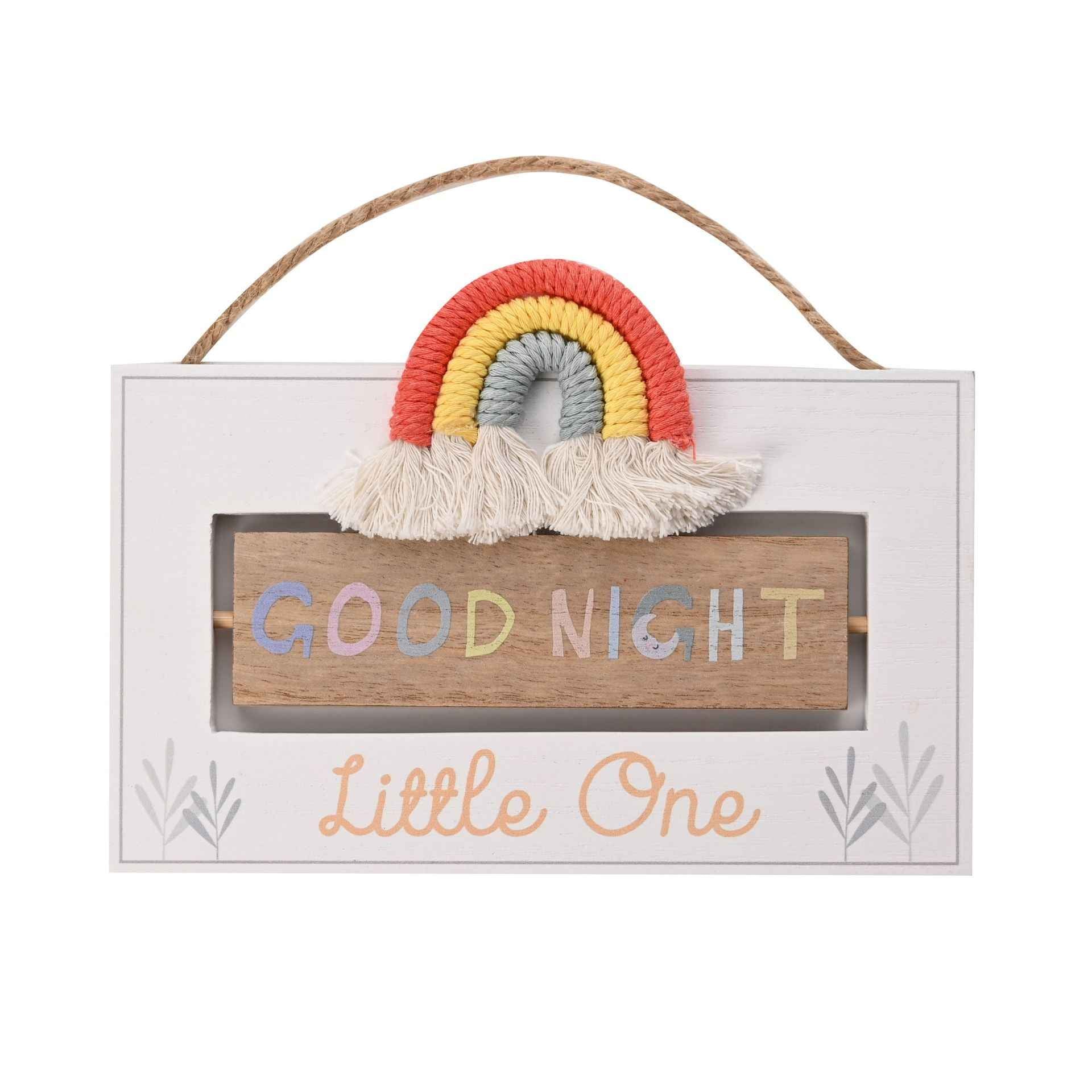 PETIT CHERI GOOD MORNING/NIGHT PLAQUE