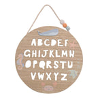 HOVER TO ZOOM IMAGES PETIT CHERI ALPHABET PLAQUE 24CM X 24CM