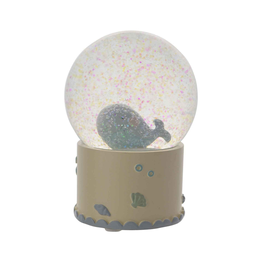 PETIT CHERI RESIN WHALE SNOWGLOBE