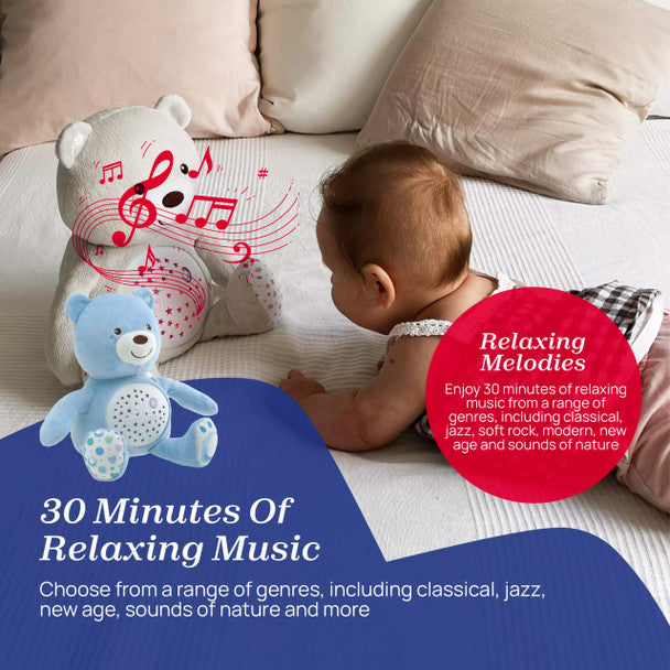 Chicco First Dreams Baby Bear Plush and Projector – Soothing Night Light Teddy