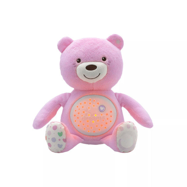 Chicco First Dreams Baby Bear Plush and Projector – Soothing Night Light Teddy
