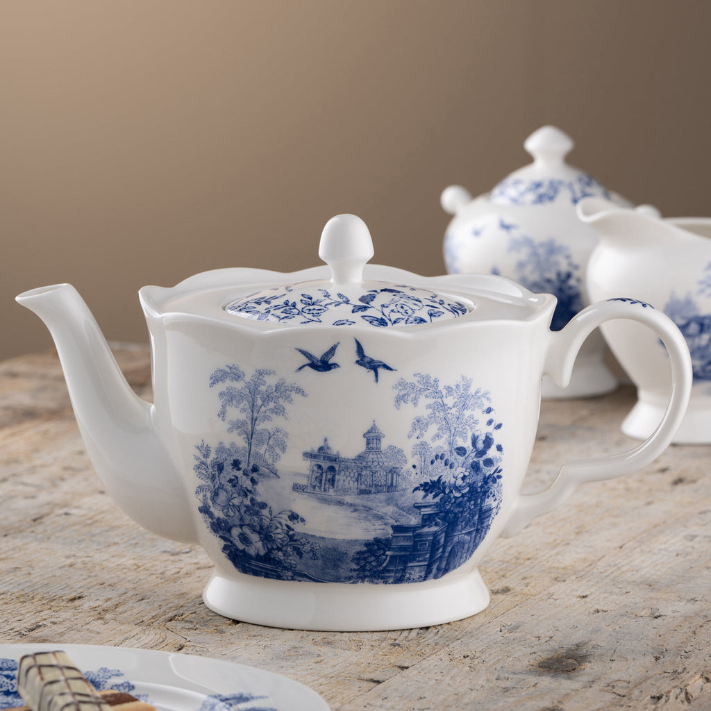 Aynsley Archive Blue Teapot alternate view