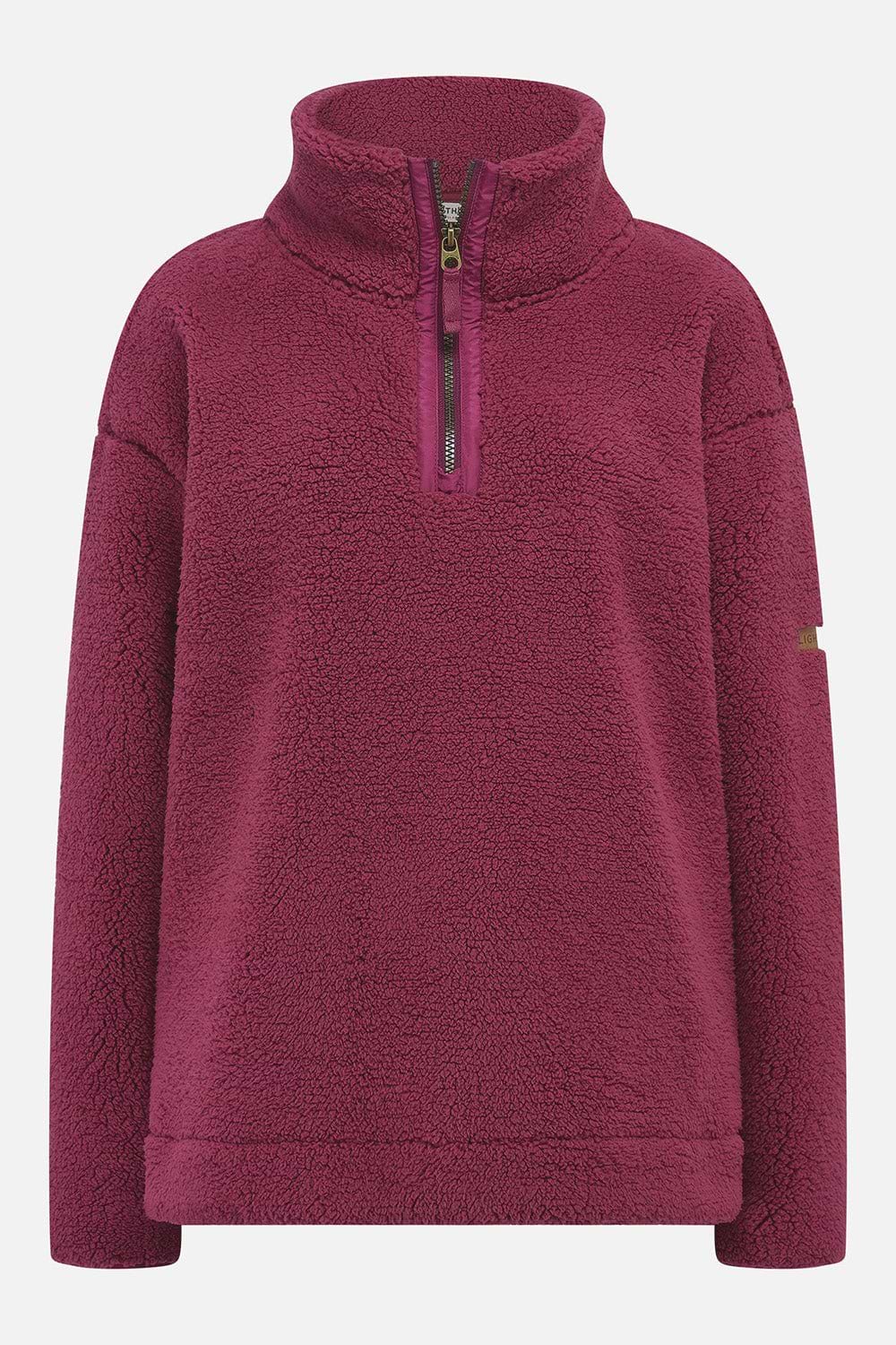 Ladies Coast Half Zip Fleece - Berry