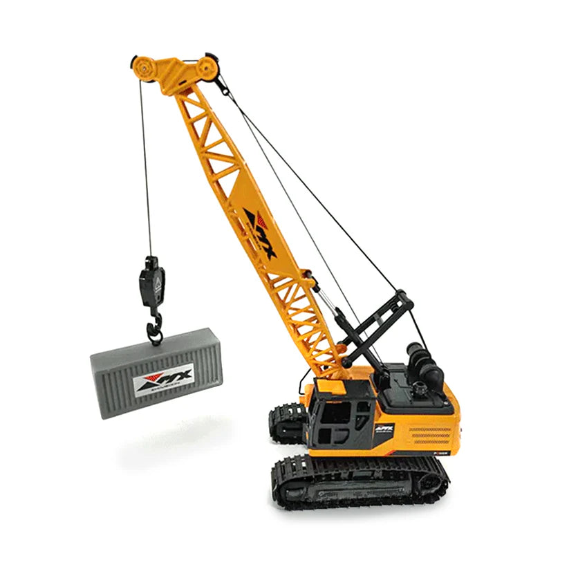 ZMX Crawler Crane Remote Control Toy – Real Tracks, 640° Rotation & Working Lights