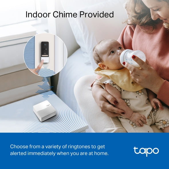 Tapo D230S1 Smart Video Doorbell – 2K 5MP, Battery, AI Detection