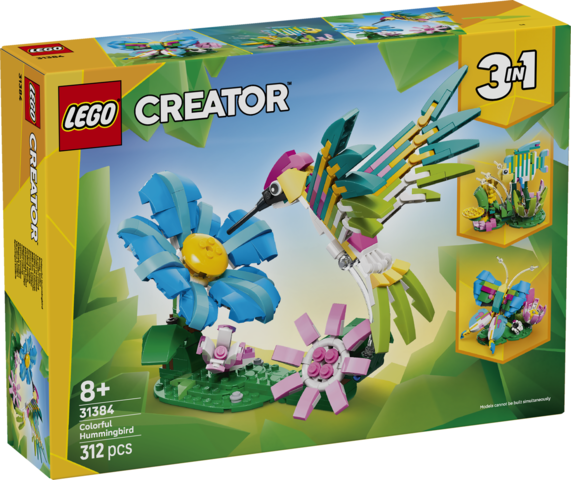 LEGO Wild Animals: Colorful Hummingbird 31384