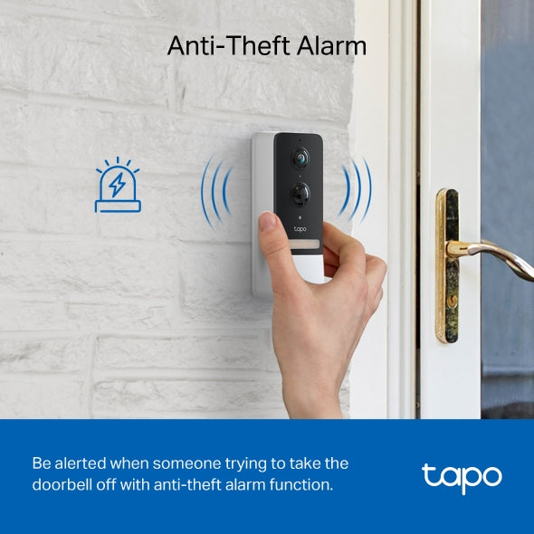 Tapo D230S1 Smart Video Doorbell – 2K 5MP, Battery, AI Detection