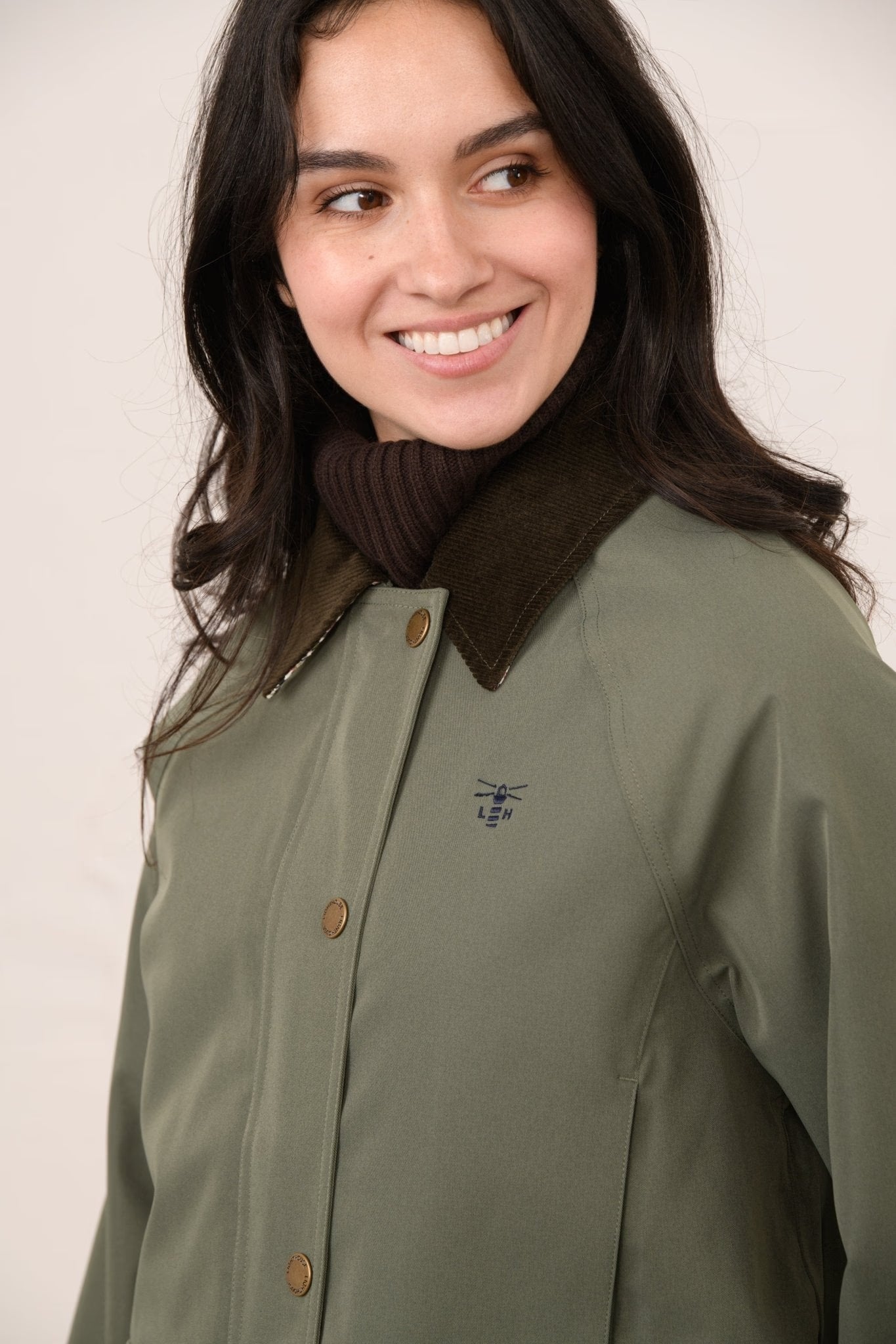 Ladies Devon Coat - Olivine