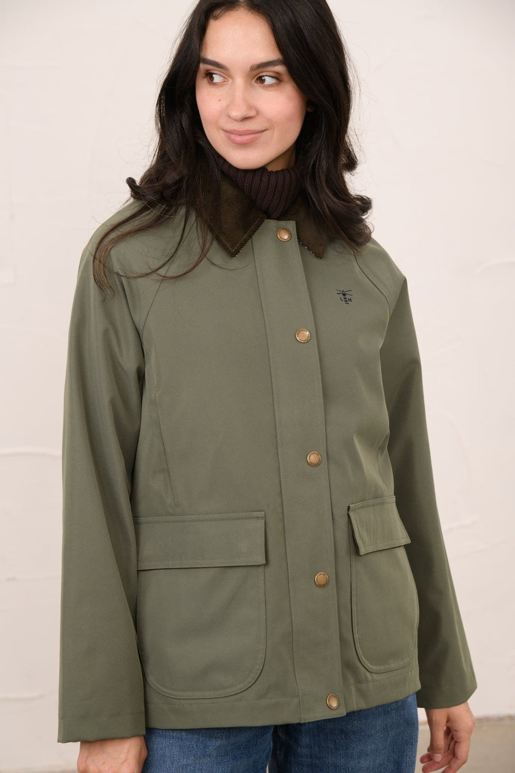 Ladies Devon Coat - Olivine