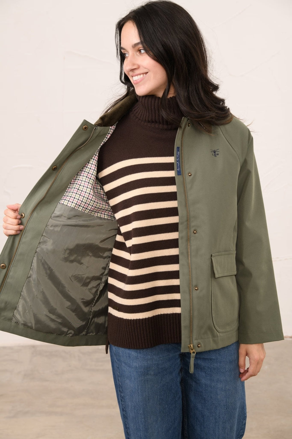 Ladies Devon Coat - Olivine