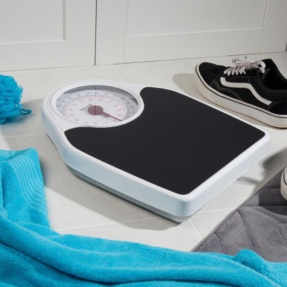 Doctor Style Mechanical Bathroom Scale - White - Flemings Department Store