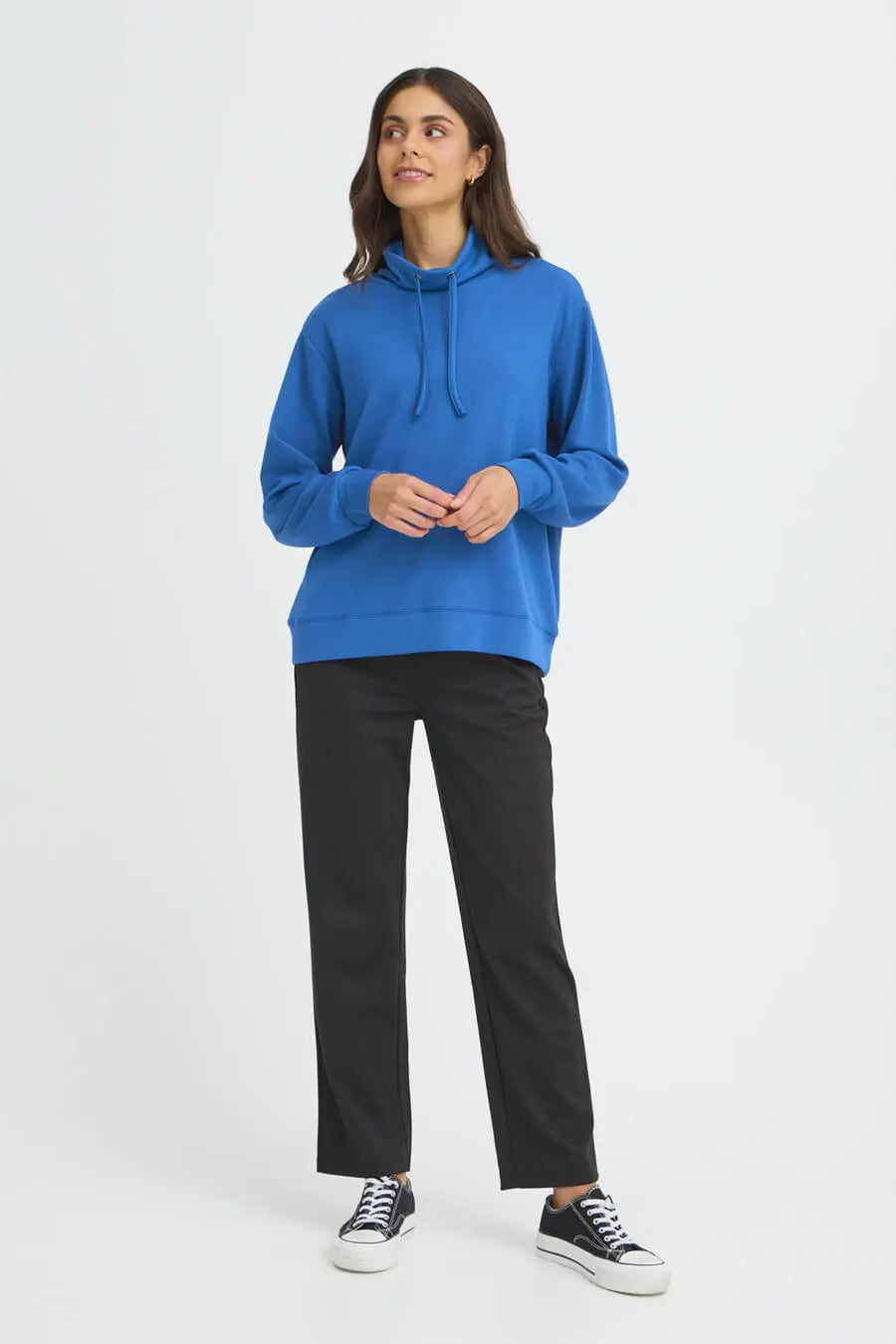 Fransa FRZASHINE Hoodie - True Blue