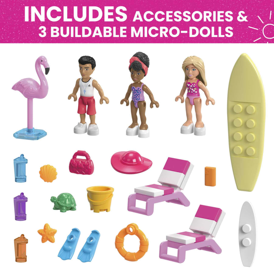 Barbie Malibu Dream Boat Building Kit Playset With 3 Micro-Dolls - Flemings Department Store