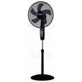 Crystal Home Air Comfort 40cm Pedestal Fan in Black - full view