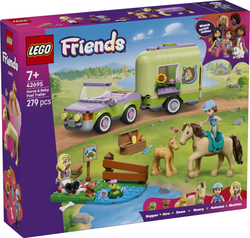 LEGO Horse & Baby Foal Trailer 42695