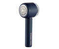 Blue fabric shaver with Russell Hobbs logo on a white background