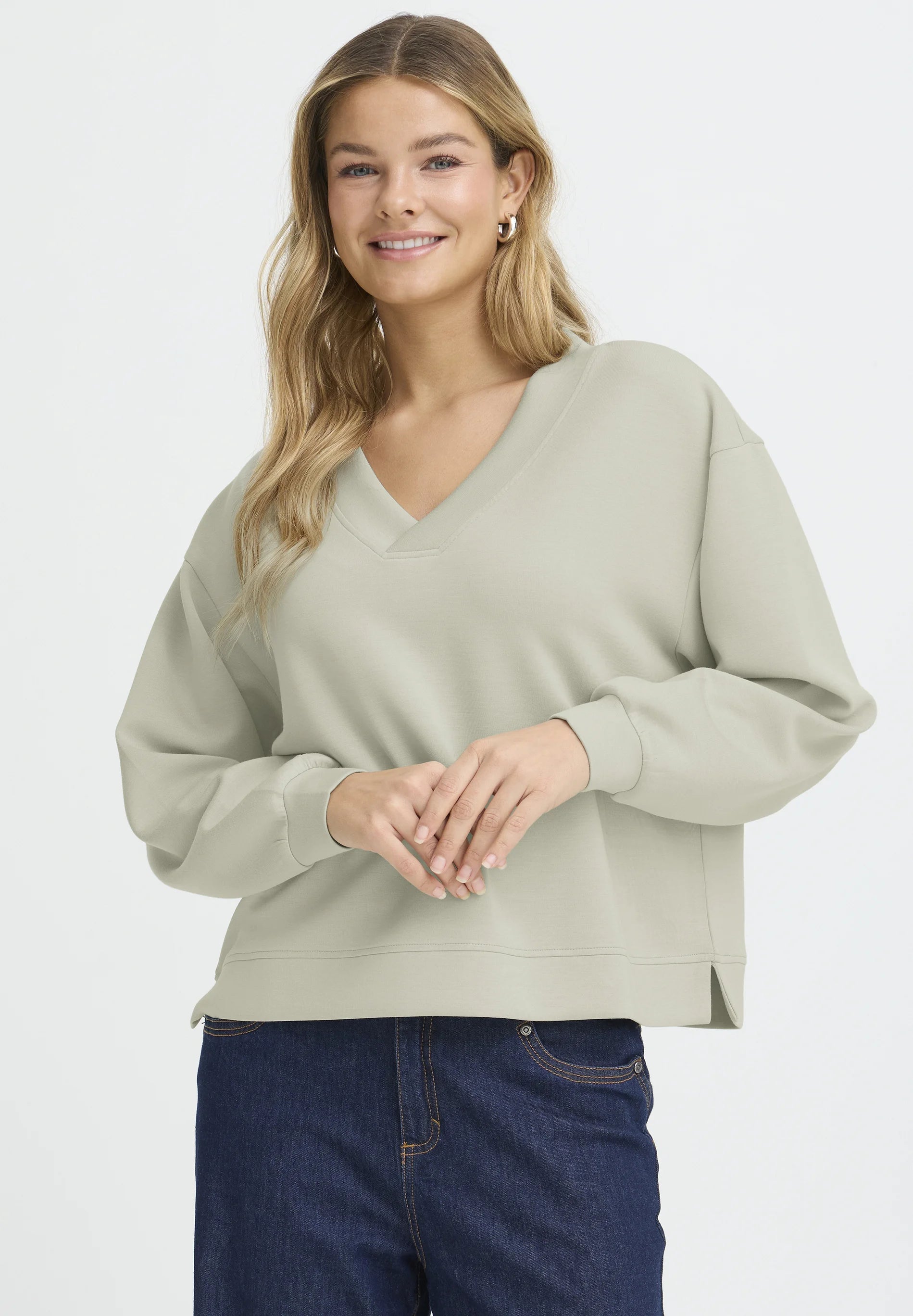 Fransa FRAURORA Jumper - Desert Sage