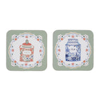 Tea Tins Coasters - 4 Pack One Size in Multi - Flemings Department Store