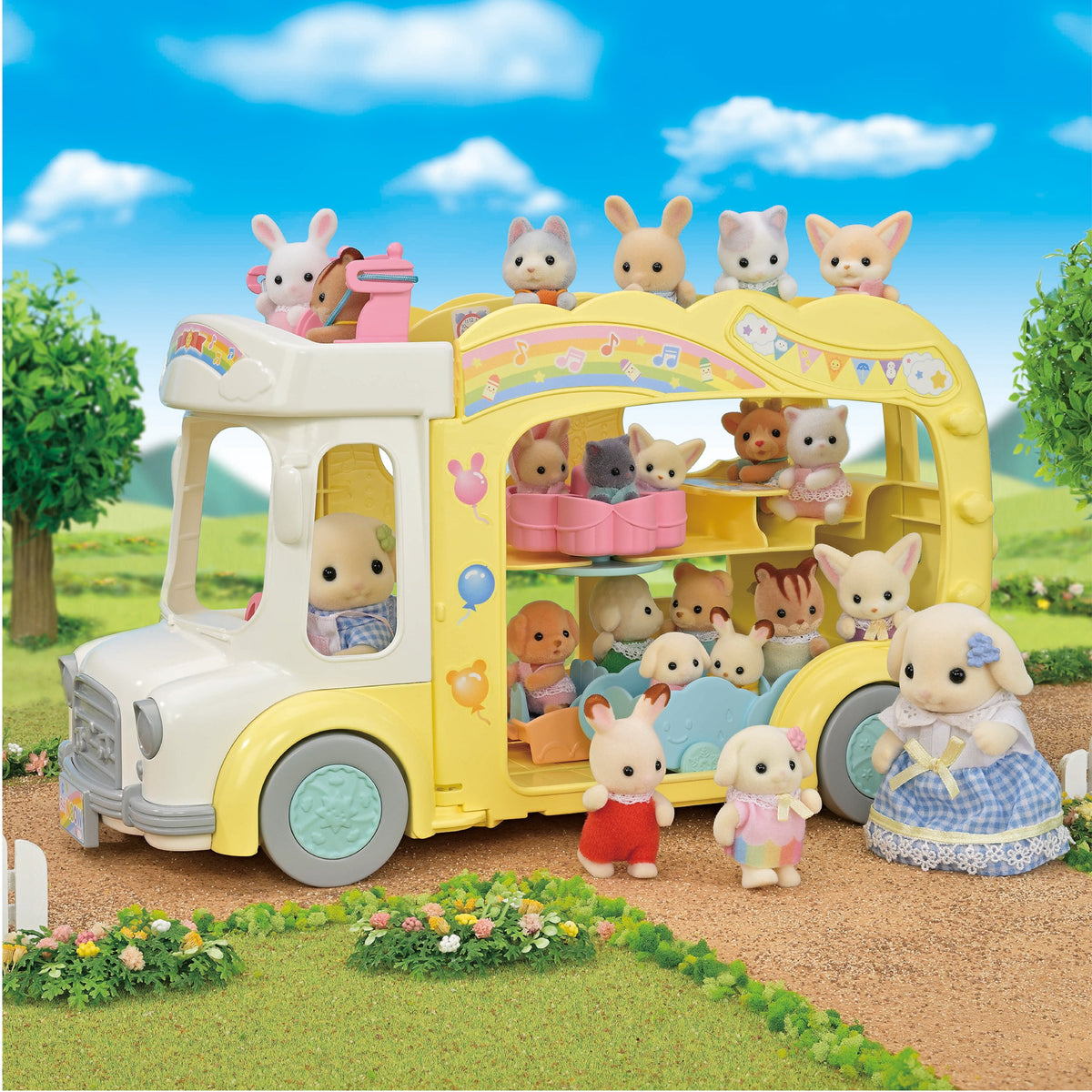 Sylvanian Families Rainbow Fun Nursery Bus - image 2