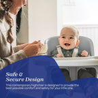 Chicco Zest 3-in-1 Folding Highchair – Moon Grey High Chair