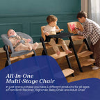 Chicco Meraviglia Highchair – Ebony 4-in-1 High Chair from Birth