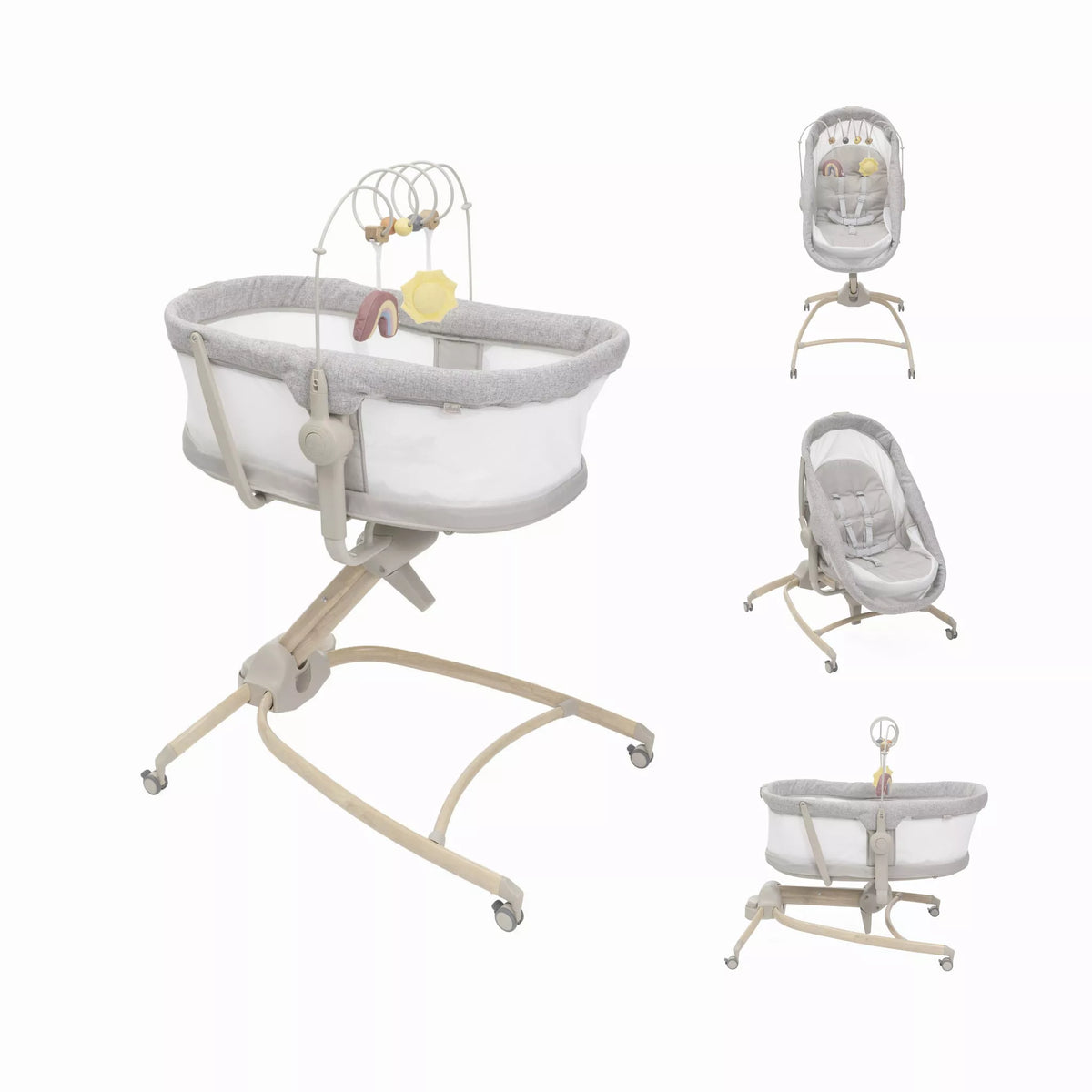 Chicco Baby Hug 4-in-1 Armonia – Crib, Recliner, Highchair & First Chair