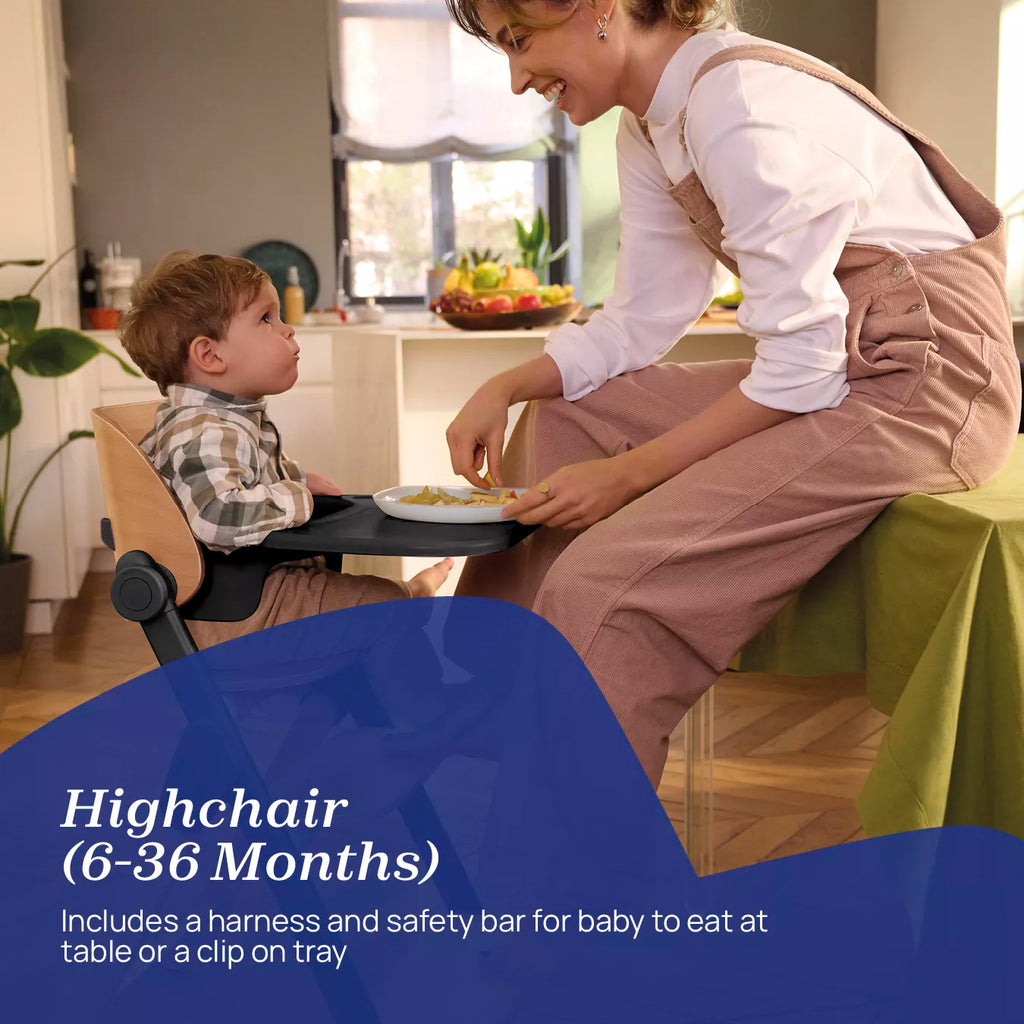 Chicco Meraviglia Highchair – Ebony 4-in-1 High Chair from Birth