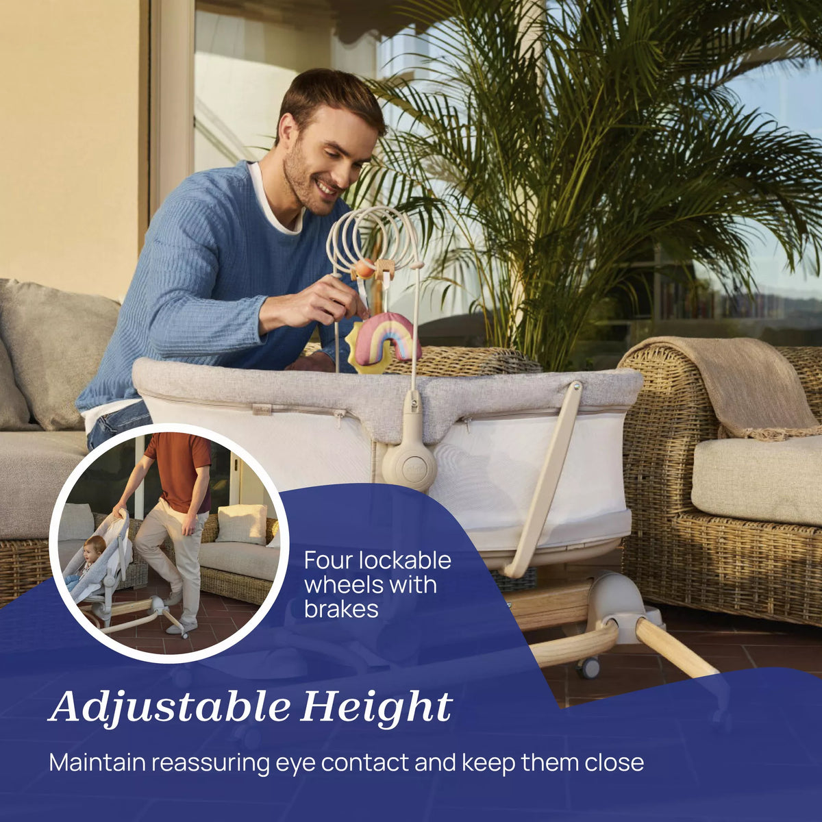 Chicco Baby Hug 4-in-1 Armonia – Crib, Recliner, Highchair & First Chair
