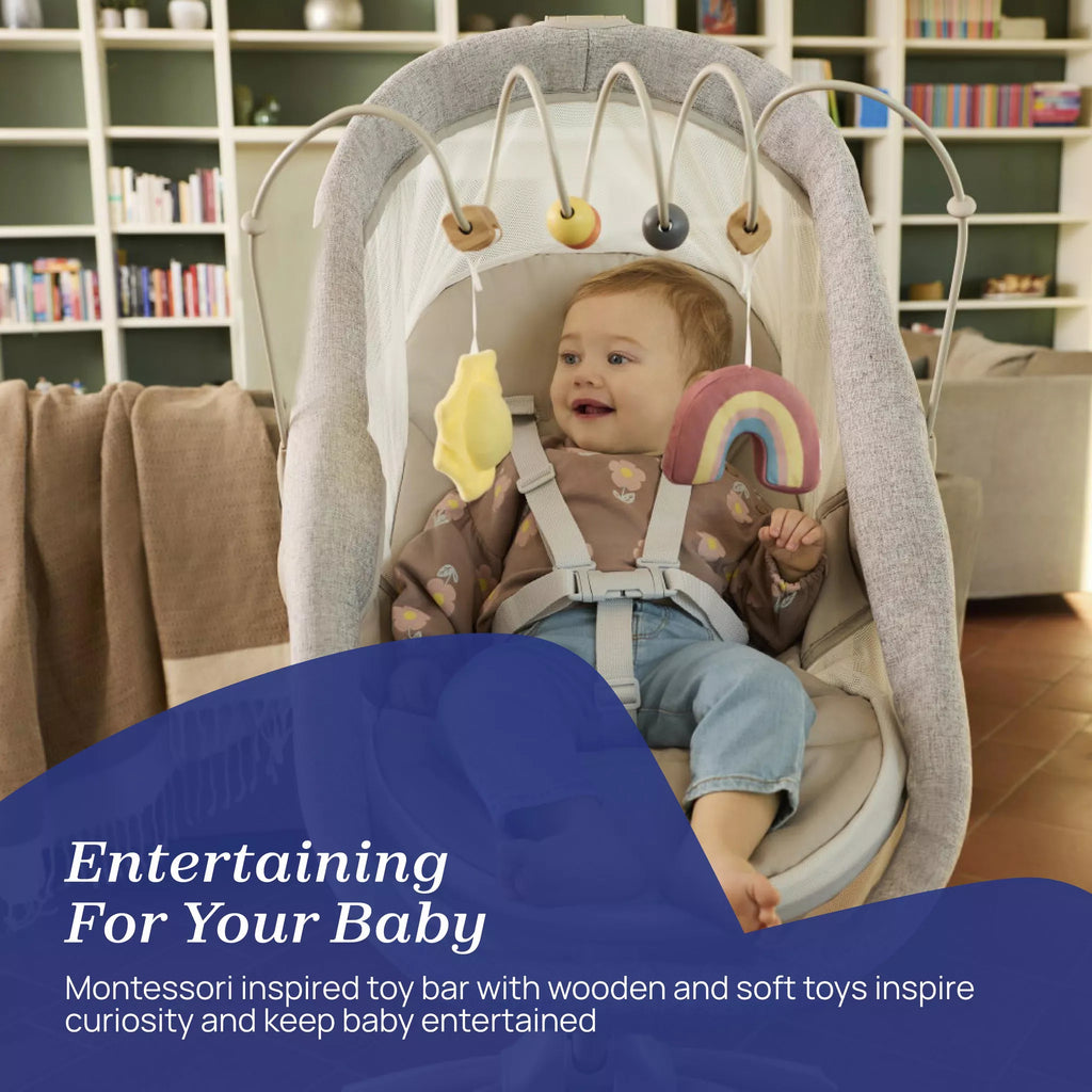Chicco Baby Hug 4-in-1 Armonia – Crib, Recliner, Highchair & First Chair