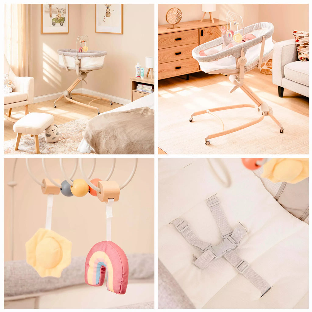 Chicco Baby Hug 4-in-1 Armonia – Crib, Recliner, Highchair & First Chair