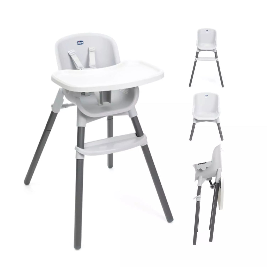 Chicco Zest 3-in-1 Folding Highchair – Moon Grey High Chair