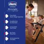 Chicco Meraviglia Highchair – Ebony 4-in-1 High Chair from Birth
