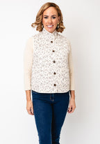 Fransa Claudine Waistcoat - Dream Whisper White