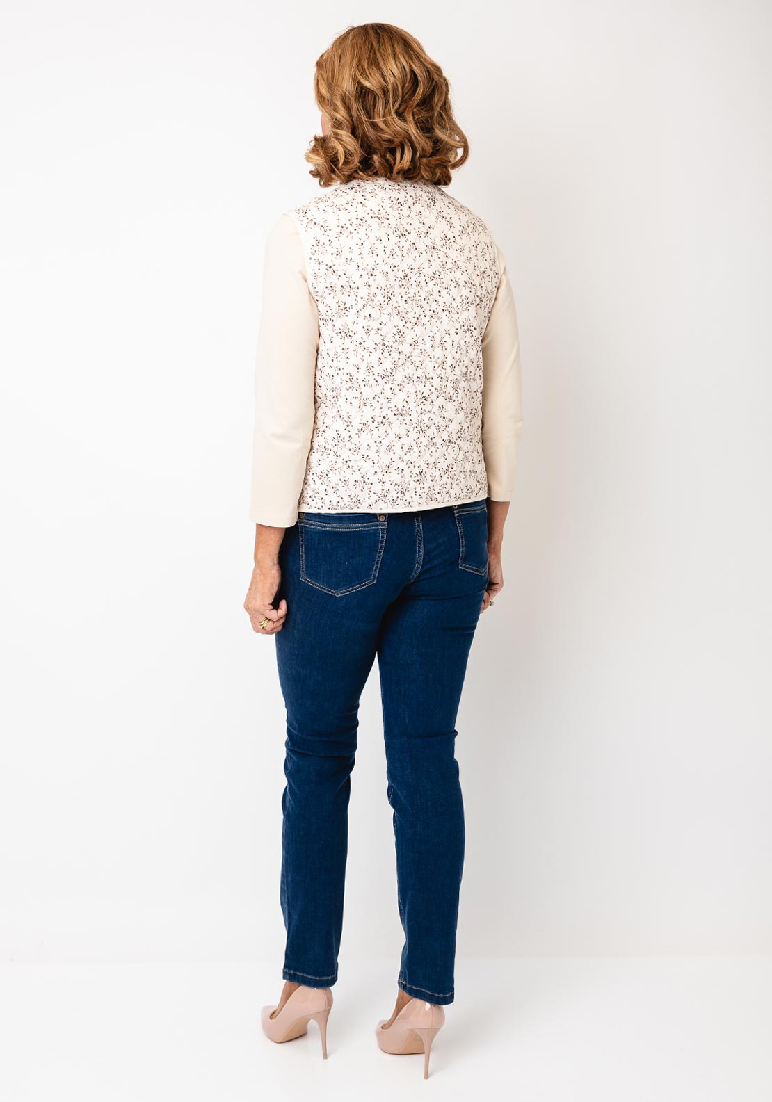 Fransa Claudine Waistcoat - Dream Whisper White