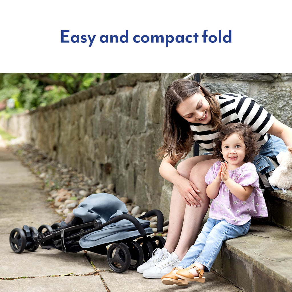 Graco EZLite Lightweight Travel Stroller – Compact Easy Fold Pushchair
