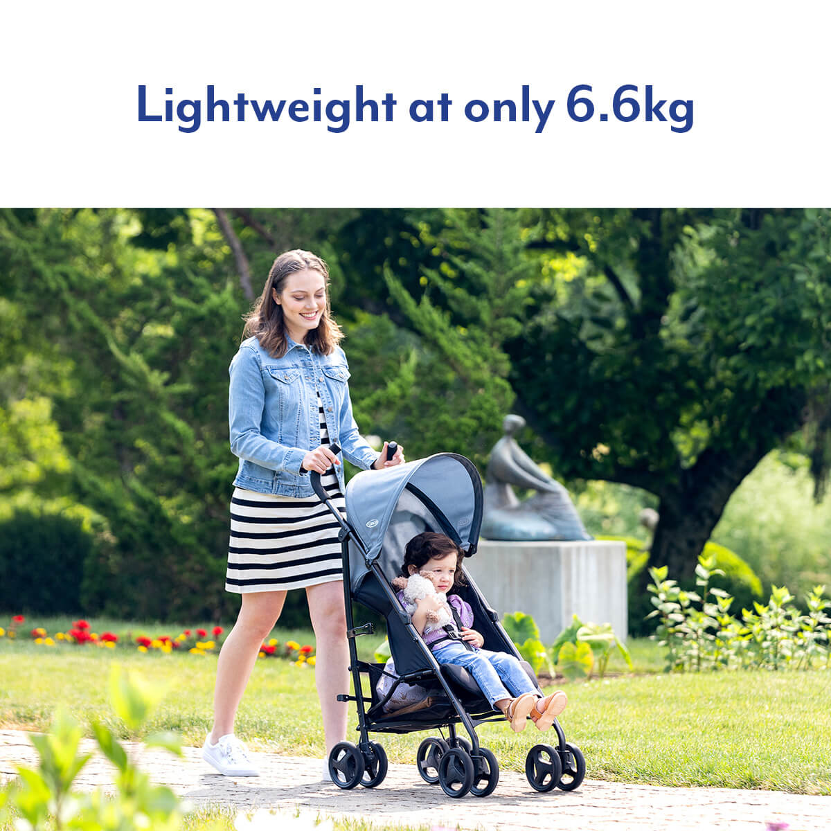 Graco EZLite Lightweight Travel Stroller – Compact Easy Fold Pushchair