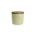 Green House Pointed Leaf Small Store Jar With Rustic Acacia Lid - Flemings Department Store
