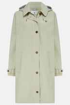 Lighthouse - Hallie Coat (Clay) | Waterproof Cotton-Rich Raincoat