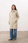 Lighthouse - Hallie Coat (Clay) | Waterproof Cotton-Rich Raincoat