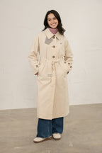 Harper Trench Coat Stone - image 3