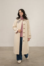 Harper Trench Coat Stone - image 1