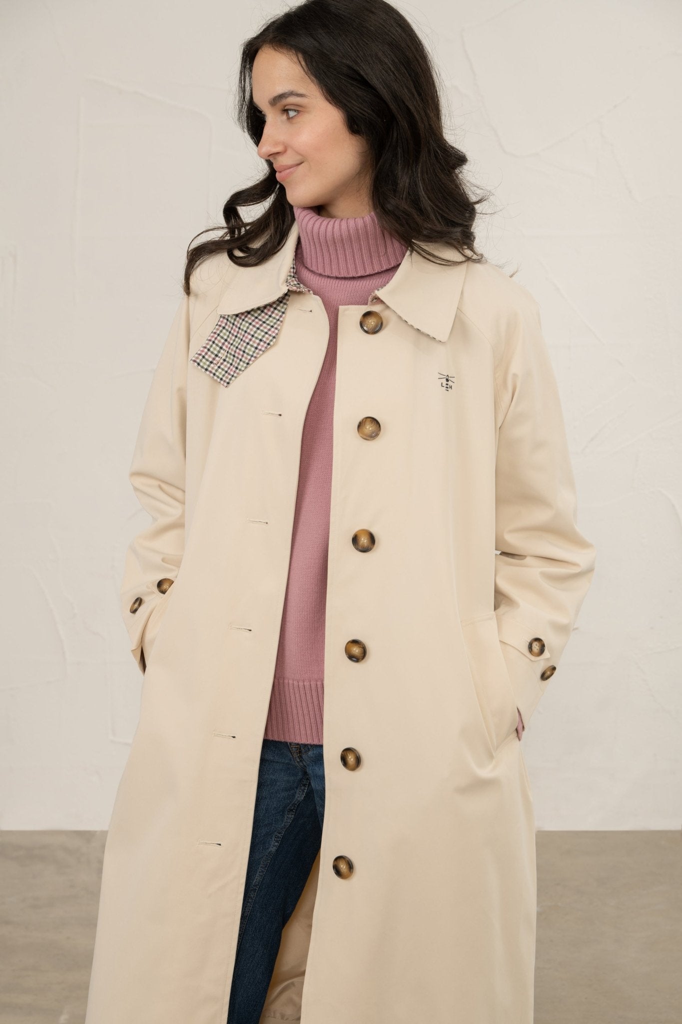 Harper Trench Coat Stone - image 7