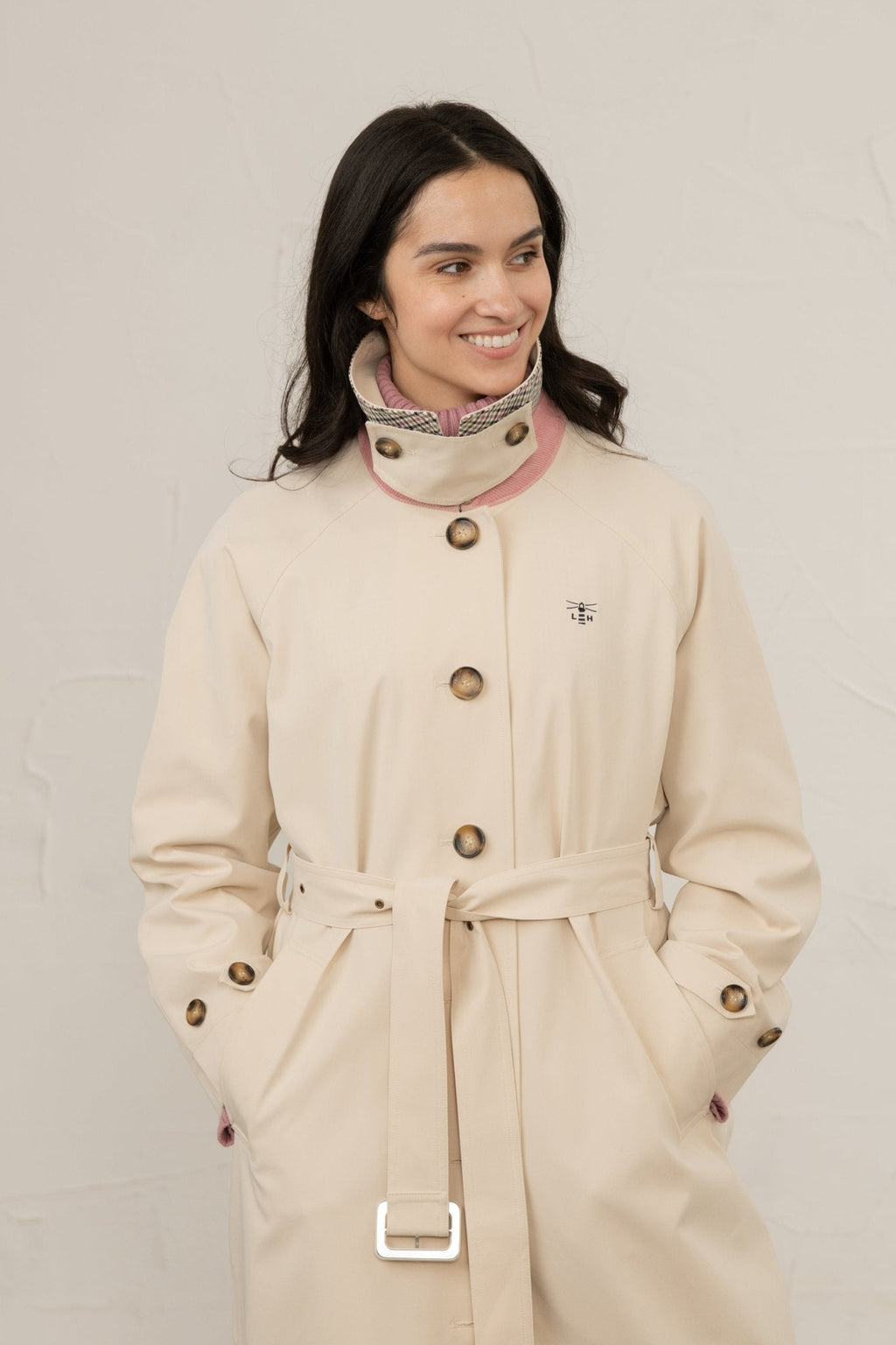 Harper Trench Coat Stone - image 6