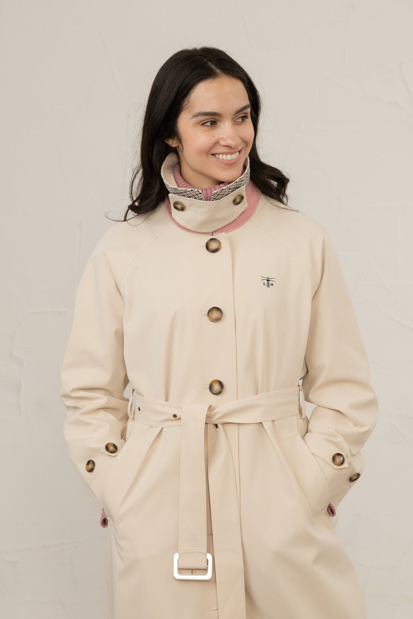 Harper Trench Coat Stone - image 6