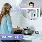 Parent unit with two-way talk screen communicating with baby