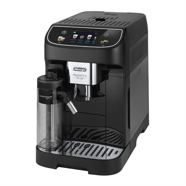 De'Longhi Magnifica Plus Bean to Cup Coffee Machine – 13 One-Touch Drinks, LatteCrema System
