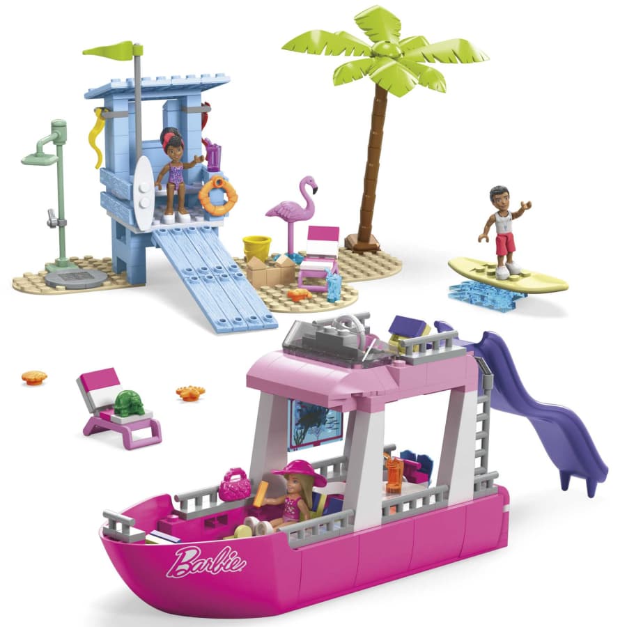 Barbie Malibu Dream Boat Building Kit Playset With 3 Micro-Dolls - Flemings Department Store