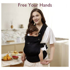 Momcozy 3-in-1 Cotton Baby Carrier – Soft Newborn Baby Carrier