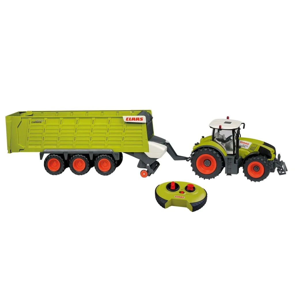 CLAAS AXION 870 RC Tractor with CARGOS 9600 Trailer – 1:16 Scale