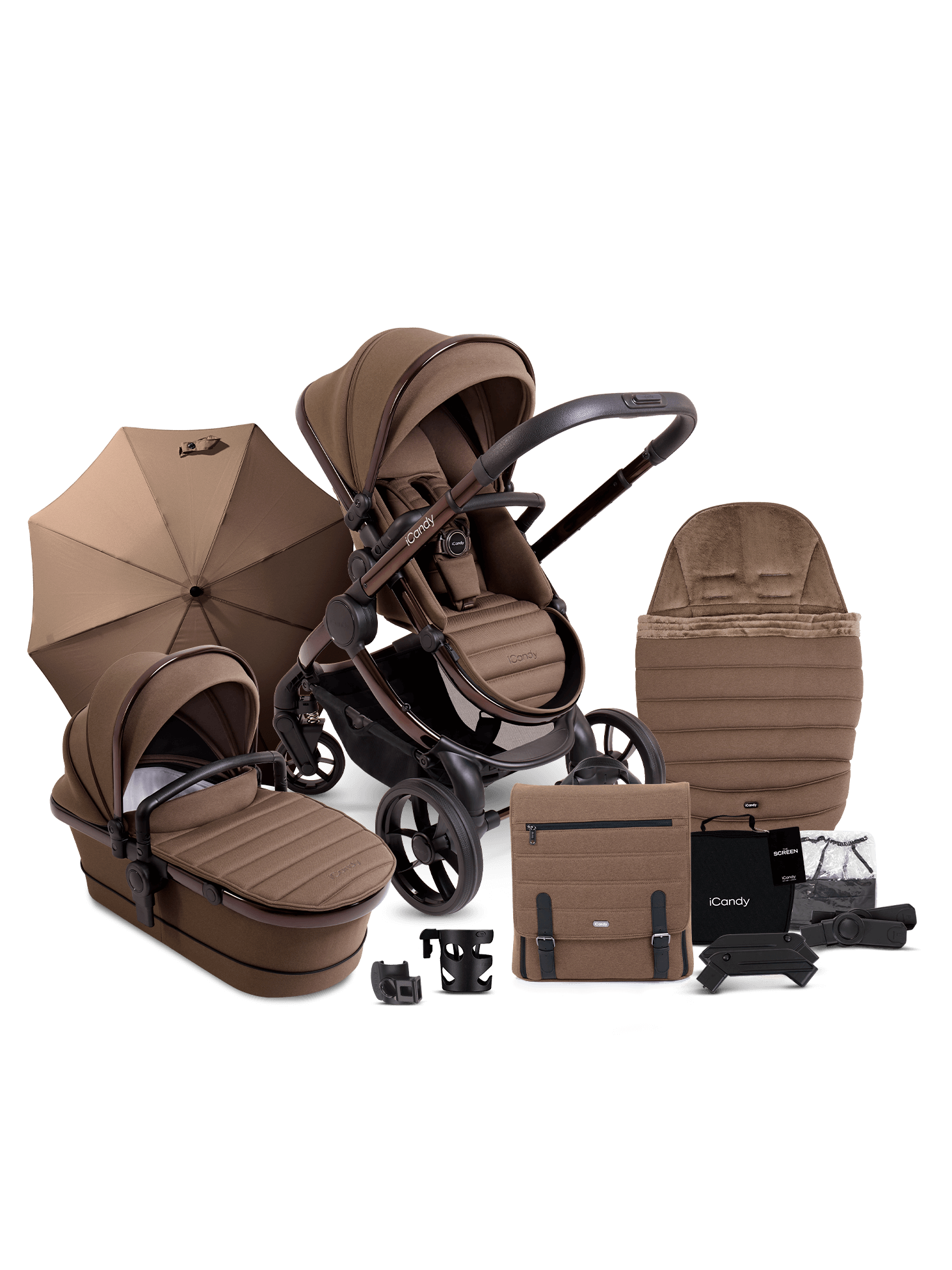 Peach 7 Pushchair and Carrycot - Complete Bundle